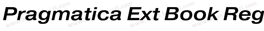 Pragmatica Ext Book Reg字体转换